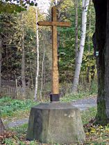 Dřevěný kříž v Martinově Údolí - 22.10.2005
