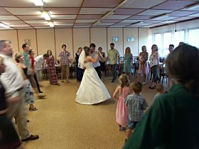 Svatba Mirka Pröllera a Petry Dvořákové na Ostrém u Úštěku