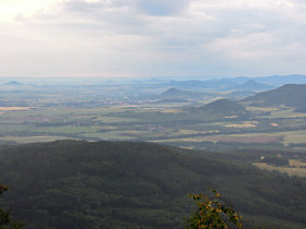 Výhled k Litoměřicím.