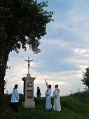 Žďár, kříž u silnice do Kruhu