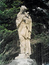 Horní Světlá, socha sv. Jana Nepomuckého pod Bouřným