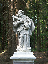 Horní Světlá, socha sv. Jana Nepomuckého pod Bouřným