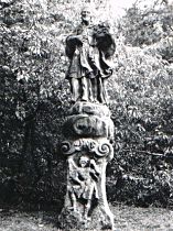 Stvolínky, socha sv. Jana Nepomuckého u silnice do Zahrádek